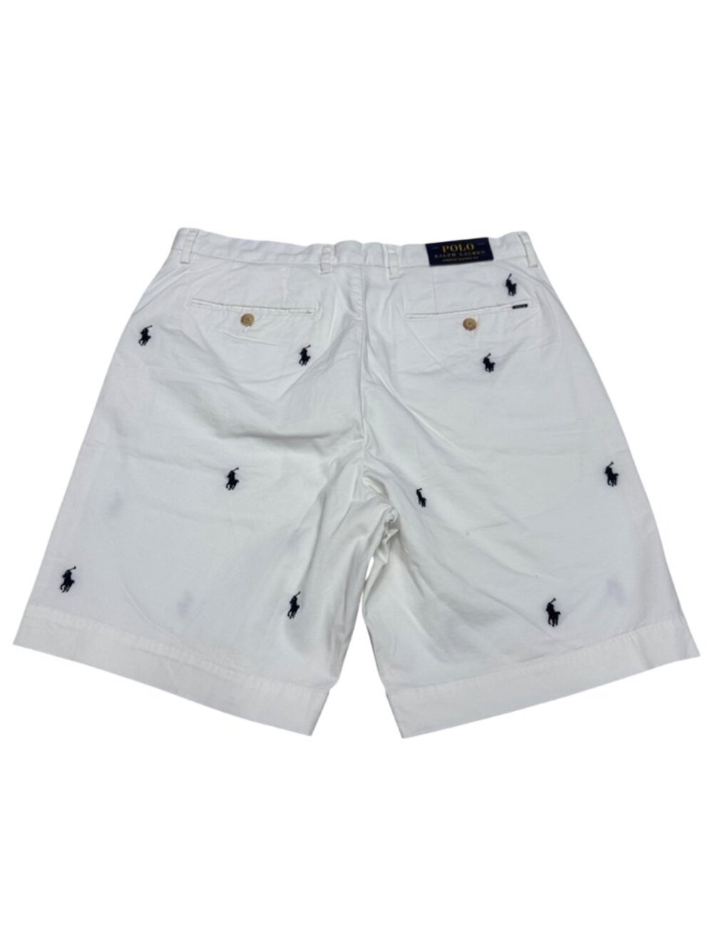NWT Polo Ralph Lauren Stretch Classic Fit 9' All Over Pony Men's Shorts, Sz 34 - Picture 2 of 9